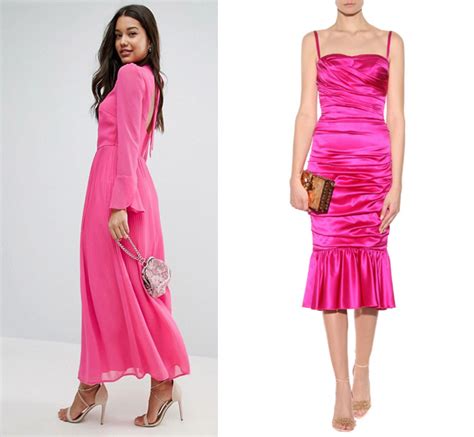 What Color Shoes With Hot Pink Dress Outfit Fuchsia Magenta Dress