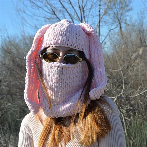 Bunny Ear Balaclava Etsy