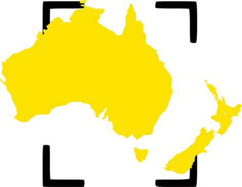 Download Australiaand New Zealand Map Outline
