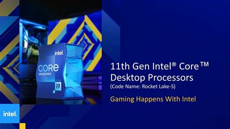 Intel anuncia los precios y especificaciones de los Intel Core de 11ª