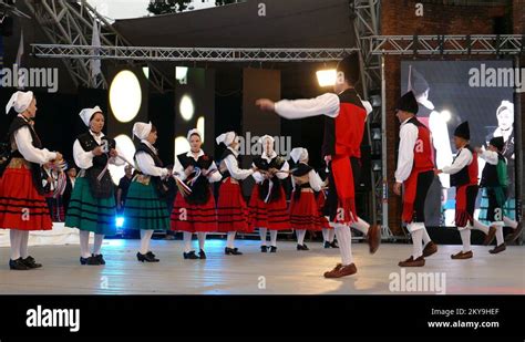 Spanish dancers in traditional costume, perform folk dance Stock Video ...