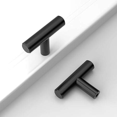 Amerdeco Pi Ces Bouton De Meuble Noir Boutons De Porte Pour Placards