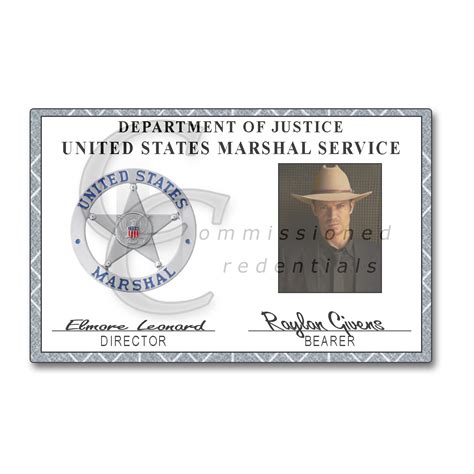 Custom Marshals Id Commissioned Credentials