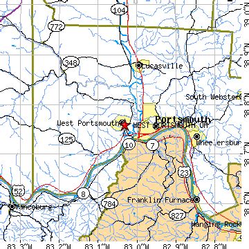 West Portsmouth, Ohio (OH) ~ population data, races, housing & economy