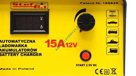 Stef Pol EST 516 12V 15A ładowarka automatyczna z wyświetlaczem