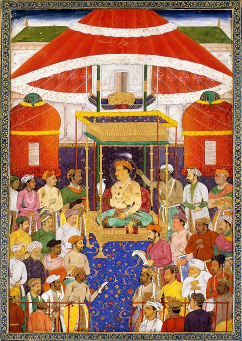 The Great Mughal Jahangir S Darbar C 1620 Mughal Paintings