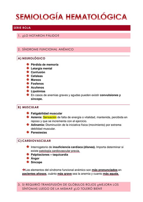 Solution Semiologia Hematologica Studypool