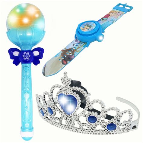 Jual Mainan Anak Tongkat Fashion Set Frozen Mahkota Crown Frozeen Suara