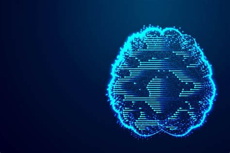 Premium Vector Brain Digital Technology Concept Abstract Low Poly