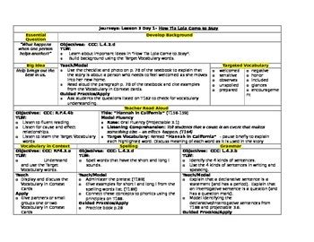 Hmh Journeys Grade Lesson Plans Lesson By Teach And Travel Tpt