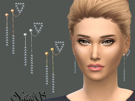 Ear Cuff Piercing Earrings The Sims 4 P4 Sims4 Clove Share Asia