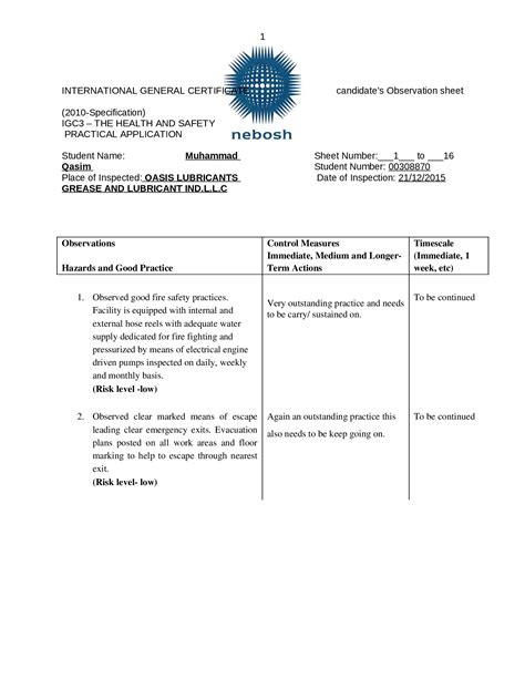 Doc Igc 3 Practical Nebosh Pdfslide