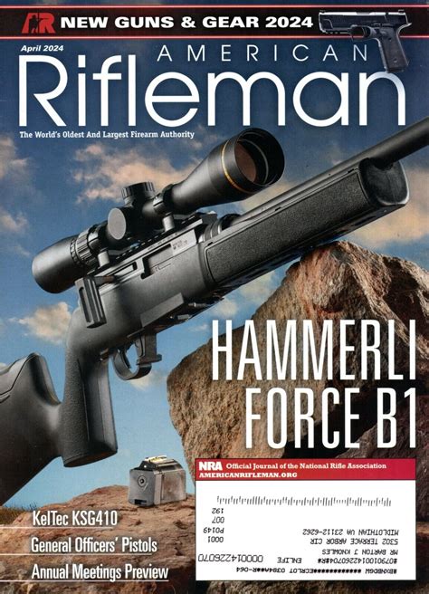 American Rifleman Magazine April Hammerli Force B New Guns