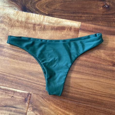 Mikoh Swim Mikoh Miyako Swim Bikini Bottom Xs Dark Green Poshmark