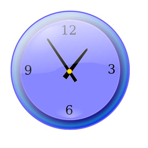 Analog Clock Vector Graphics Free SVG