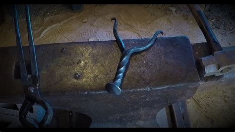 Railroad Spike Slingshot Beginner Blacksmith Project Final YouTube