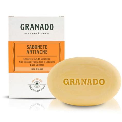 Sabonete Facial Antiacne Granado 90g Enxofre E Ácido Salicílico Pele