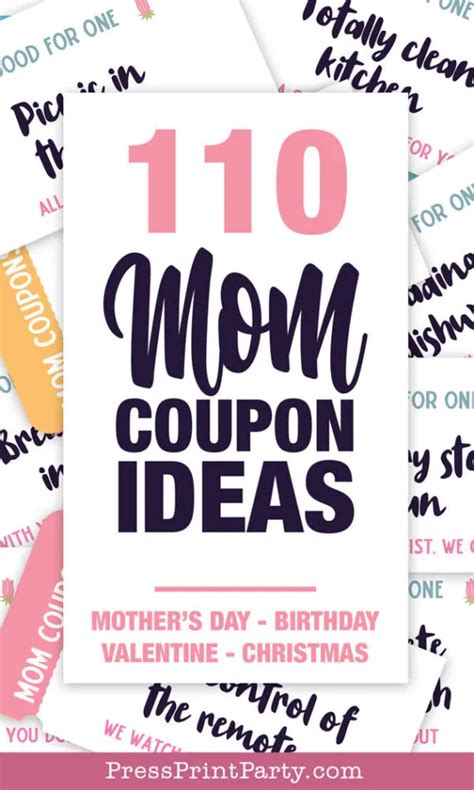 110 Mother S Day Coupon Ideas To Celebrate Your Mom Right Artofit