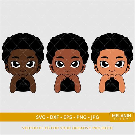 Double Afro Puff Peek Digital Svg Dxf Eps Png Melanin Peekaboo Girl