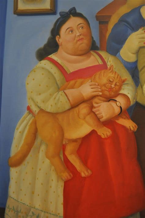 Fernando Botero Colombia Ni A Con Gato Fernando Botero