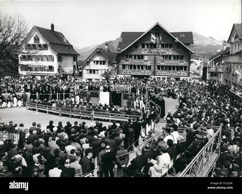 Apr 04 1982 People S General Assembly At Appenzell On Main Square Of Appenzell Sunday