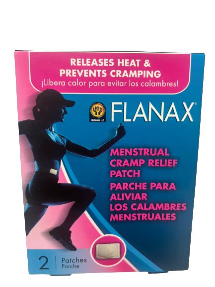 Flanax Menstrual Cramp Relief Patch 1box 2 Patches Gonzalez Wholesale