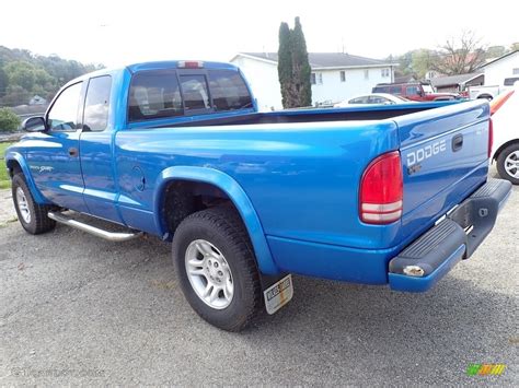 2000 Intense Blue Pearl Dodge Dakota Sport Extended Cab 4x4 143047377 Photo 2