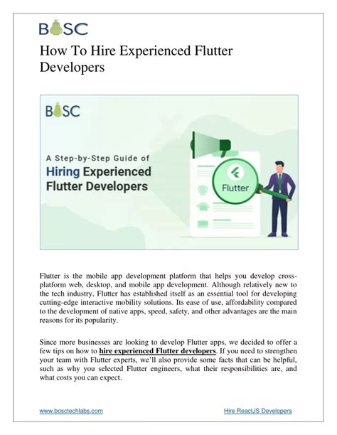 Ppt How To Hire Experienced Flutter Developers Powerpoint
