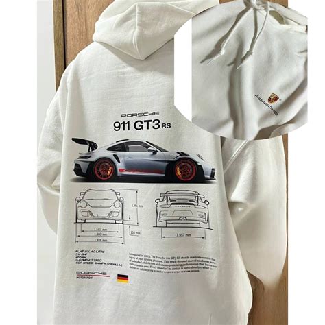 Porsche Gt Rs Aesthetic Tshirt Porsche Gt Rs Side Etsy