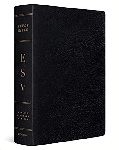 ESV Study Bible Large Print-Black Genuine Leather – Scripture Truth