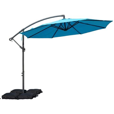 Kozyard 10 Ft Offset Cantilever Hanging Patio Umbrella For Outdoor Balcony Table Or Large