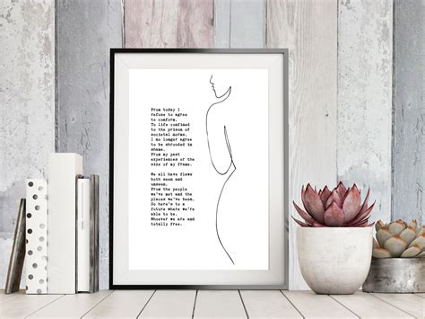 Body Confidence Poem Body Image Body Positivity Poem Etsy