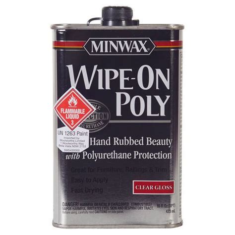 Minwax Wipe On Poly Clear Gloss 473ml Hairpin Leg Dining Table, Wipe On ...