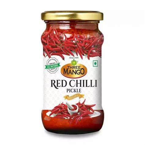 Swastik Spices Three Mango Red Chilli Pickle