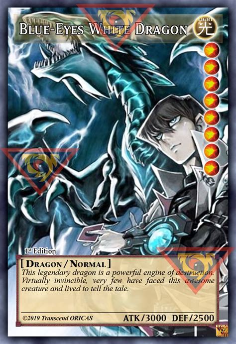 Orica Blue Eyes White Dragon 02 Full Art Yugioh Dragon Cards