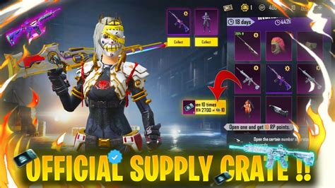 OMG SUPPLY CRATE GET FREE M4 GLACIER FOOL SET M416 FOOL IN BGMI