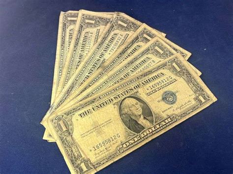 (6) $1 SILVER CERTIFICATES - STAR NOTES - Peterson Land & Auction LLC