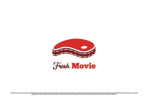 Horror movie logo design illustration. Creative beef silhouette horror ...