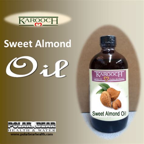 Almond Sweet Oil Cold Pressed 250 Ml Karooch Polar Bear Health