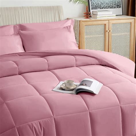 Taimit Pink King Size Comforter Set 7 Pieces Bed In A