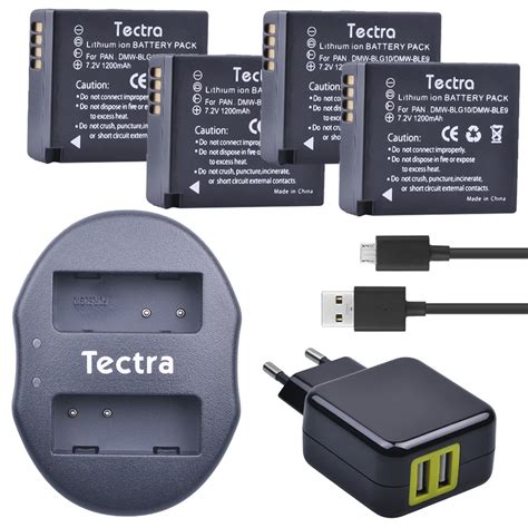 Tectra Bater A De Dmw Blg Dmw Ble Cargador Dual Usb Con Adaptador