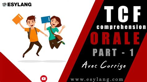 TCF Comprehension Orale Part 1 YouTube