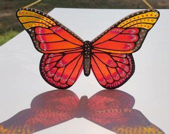 Atrapasue Os De Mariposa Monarca De Vidrieras Colgantes Regalo Para