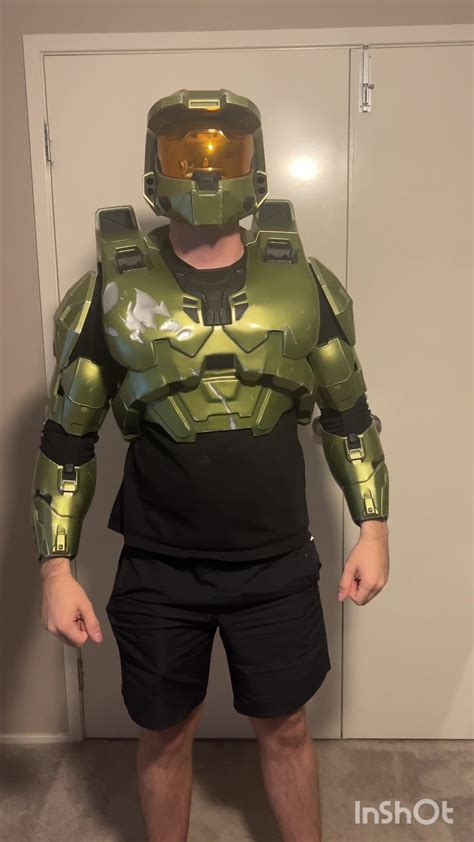 Test Fit Of My 3d Printed Halo 3 Master Chief Armour R 3dprinting