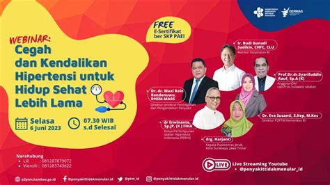 Webinar Cegah Dan Kendalikan Hipertensi Untuk Hidup Sehat Lebih Lama