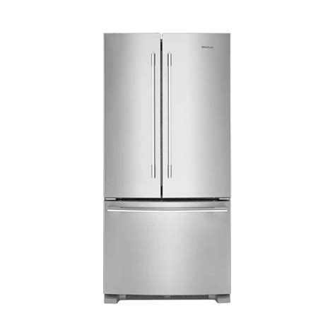 Whirlpool 22 1 Cu Ft French Door Refrigerator Stainless Steel At