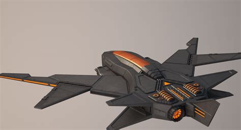 Sci Fi Fighter Jet 3D Model $99 - .unknown .fbx .max .obj - Free3D