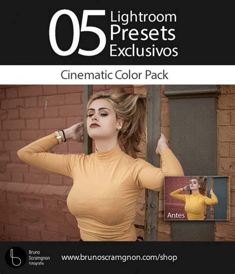 Cinematic Color Preset Pack Bruno Scramgnon Fotografia