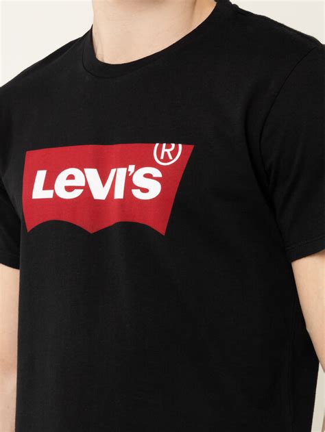 Levi S T Shirt Housemark Tee Schwarz Regular Fit Modivo At