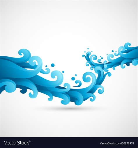 Water splash Royalty Free Vector Image - VectorStock